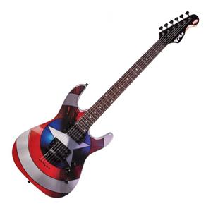Guitarra Stratocaster Phx Marvel Capitao America