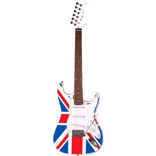 Guitarra Stratocaster Sts001 Eagle Uk Flag