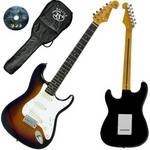 Guitarra Stratocaster Sunburst Sst62 3ts Capa Dvd Sx