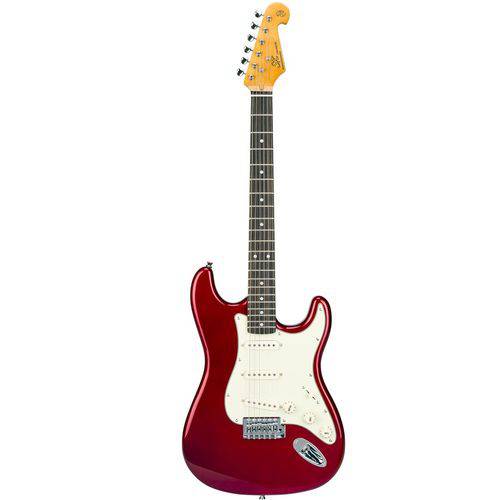 Guitarra Stratocaster Sx Sst62 Car - Candy Apple Red - com Capa