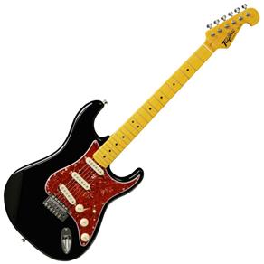 Guitarra Stratocaster Tagima Tg530 Woodstock com Cabo de Tg 530 - Preto e Vermelho