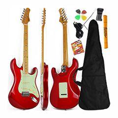 Guitarra Stratocaster Vermelho Metálico Woodstock Tagima TG 530 MR + Acessórios