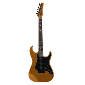 Guitarra Stratocaster Vision Gold Black Face - Seizi
