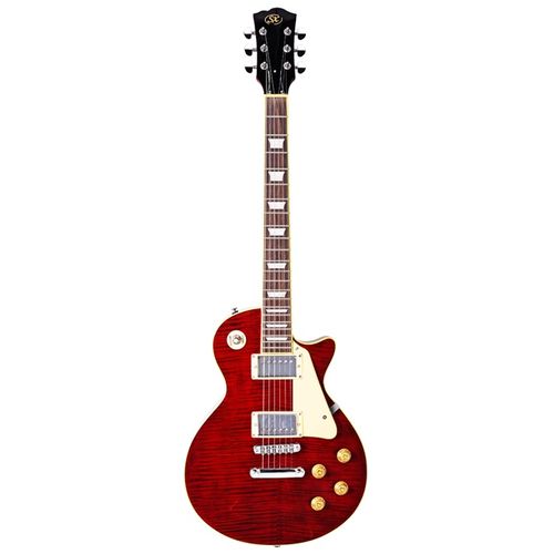 Guitarra Sx Les Paul Ef3d Twr- Transp W Red