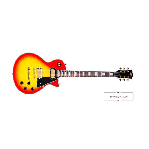 Guitarra Sx Lp Séries Eh3d Cherry Sunburst Cs