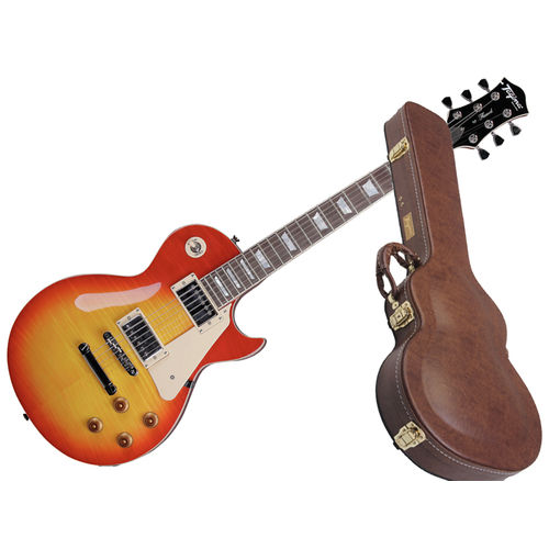 Guitarra Tagima Les Paul Tlp Flamed Cherry Sunburst Case