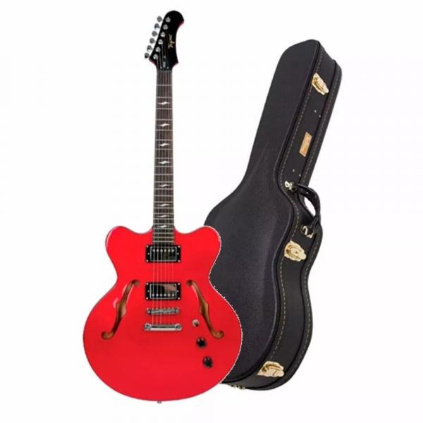 Guitarra Tagima Seattle MR Vermelho Metálico Semi Acústica