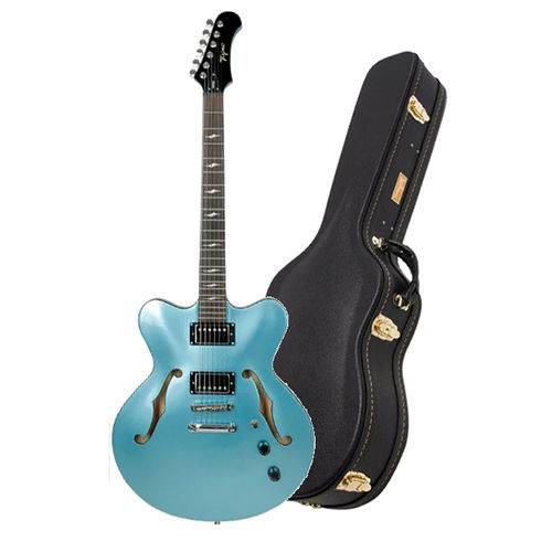 Guitarra Tagima Seattle Semi-acústica Azul com Case