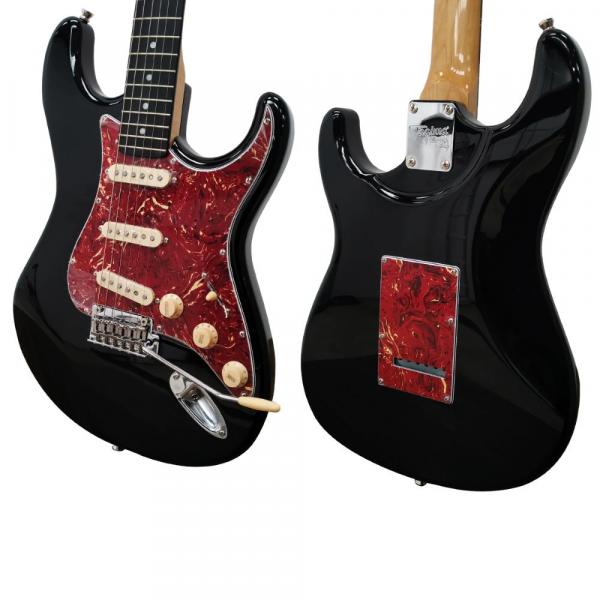 Guitarra Tagima Strato T-635 Classic Bk E/Tt Preta e Escudo Tortoise Stratocaster Tagima T635