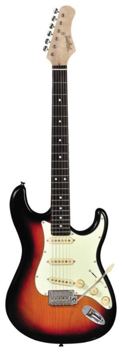 Guitarra Tagima T-635 Classic Sunburst Escala Escura Escudo Mint Green