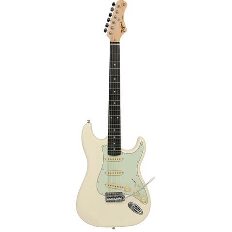 Guitarra Tagima Tg 500 Escala Escura Escudo Mint Green Owh - Olympic White
