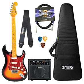 Guitarra Tagima Woodstock Series TG530 Sunburst + Kit Completo