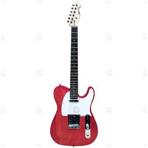 Guitarra Telecaster Benson NEMESIS-RD Vermelho Desbotado Fosco Escudo Branco Feita na Argentina