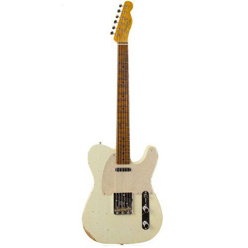 Guitarra Telecaster Roasted Fretboard Relic C. Built 805 Aged Olimpic White - Fender