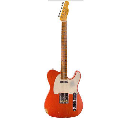 Guitarra Telecaster Roasted Fretboard Relic C. Built 809 Faded C. Apple Red - Fender
