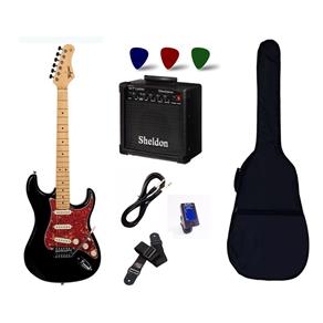 Guitarra TG 530 Preta Woodstock + Amplificador Sheldon GT1200 + Acessorios Oferta