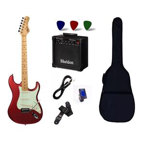 Guitarra TG 530 Vermelha Woodstock + Amplificador Sheldon GT1200 + Acessorios Oferta