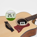 Guitarra Universal Ukulele Violino Digital LED Detector De Umidade Medidor De Temperatura