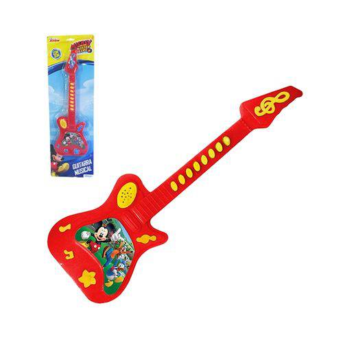 Guitarra Violão Musical Mickey Mouse Disney Infantil Criança a Pilha 35cm