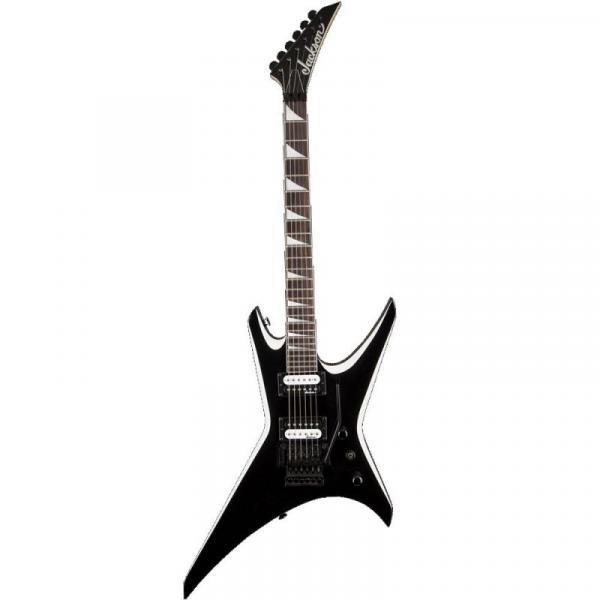 Guitarra Warrior 2910135 Js32 572 Black White Bevels Jackson