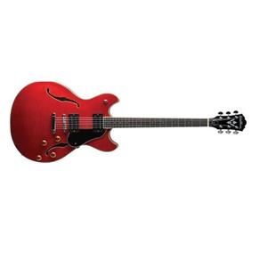Guitarra Washburn HB30WR Semi Acústica Vermelha com Bag com Dual Humbuckers e Chave de 3 Posições