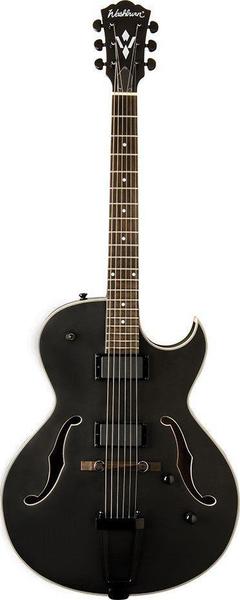 Guitarra Washburn Hollowbody Black Matte HB17CBK com Case