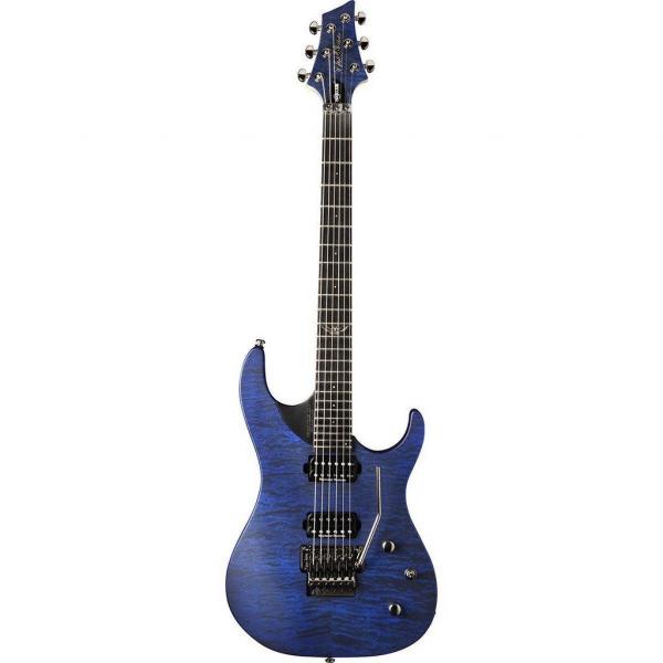 Guitarra Washburn PXM10FRQTBLM Parallaxe Quilt Blue com Bag