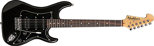 Guitarra Washburn S2HMB Preta em Alder com Headstock Invertido e Captacao H/S/S