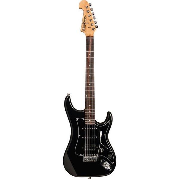Guitarra Washburn S2HMB Preta em Alder com Headstock Invertido e Captacao H/S/S