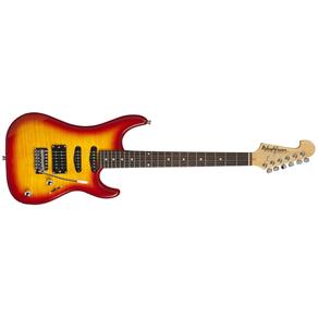 Guitarra Washburn S3HXRS Flame Red em Alder, Captacao H/S/S