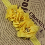 Handmade Chiffon Flower Design Headband el¨¢stica Hairband beb¨¦ Headwear