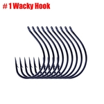 10pcs / lot Wacky Hooks Gota-Shot Rig Anzol de Pesca Acessórios de pesca para Rig Wacky