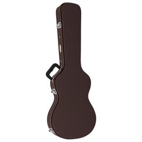 Hard Case Luxo Vogga VCGLLP para Guitarra Les Paul com Tranca Central e Acabamento Luxo Marrom