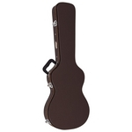 Hard Case Luxo Vogga Vcgllp para Guitarra Les Paul com Tranca Central e Acabamento Luxo Marrom