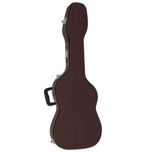Hard Case Luxo Vogga Vcglst para Guitarra Strato - com Tranca Central e Acabamento Luxo Marrom