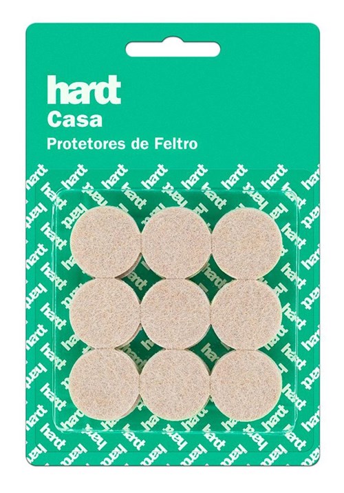 Hardt - Protetores de Feltro Redondo D25 3Mm 18 Und R0002bg
