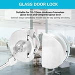 Hardware Chrome Metal Keyed Lock Stainless Steel for Showcase Cabinet Glass Door