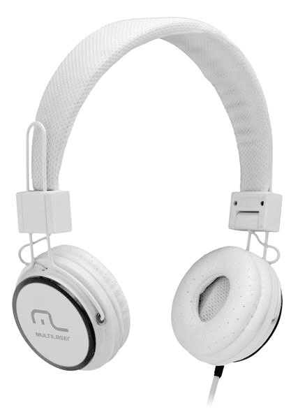 Headphone Head Fun com Microfone P2 3,5Mm Hi-Fi Branco - Mul