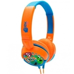 Headphone Kids Dino Laranja E Roxo Hp301 1 Un Oex