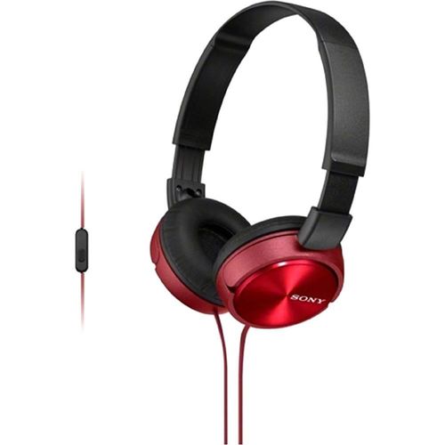 Headphone Sony MDR-ZX310AP, com Microfone - Vermelho