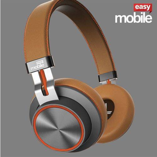 Headphone Super Bass, Fone de Ouvido Freedom 2 - Sem Fio Bluetooth MARROM - Easy Mobile