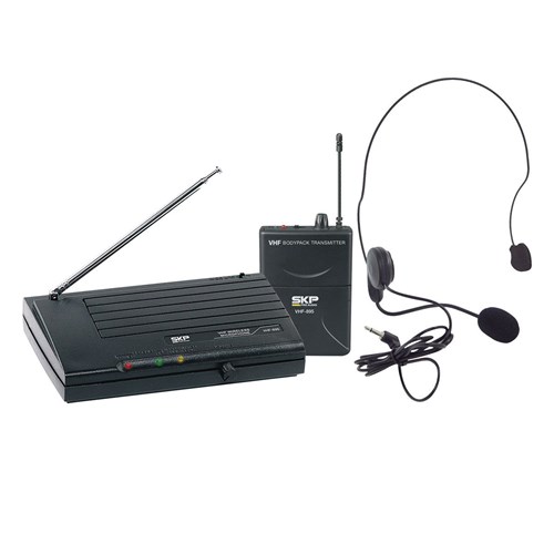 Headset Sem Fio com Microfone SKP VHF895 Preto Bivolt