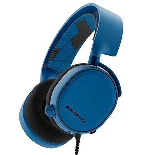 Headset Steelseries Arctis 3 61436 com Microfone Retrátil/sistema de Áudio 7.1 - Azul