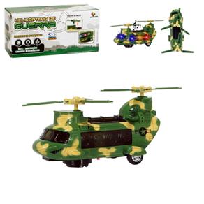 Helicóptero de Guerra 3D com Luz e Som