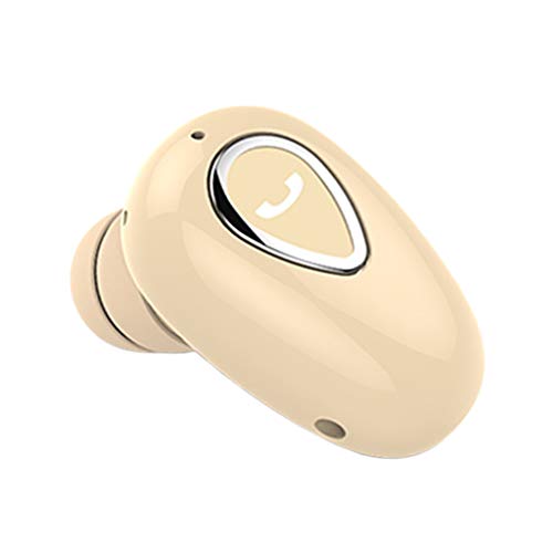 Homyl Fone de Ouvido Bluetooth Fones de Ouvido Estéreo Sem Fio Fone de Ouvido com Fone de Ouvido - Bege