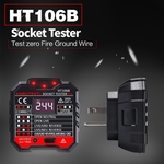 HT106B Tomada Tomada Testador Circuito Polaridade Tensão Detector+Winpeak ET8900 Tensão Tester Pen - UE Plug