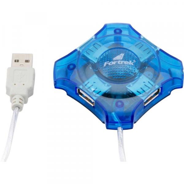 Hub 4 Portas USB HBU-401 Azul Fortrek - Fortrek