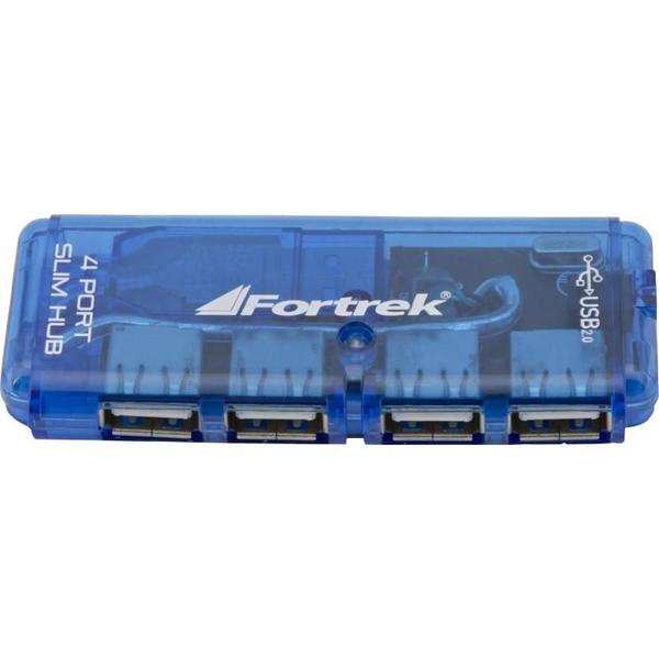Hub USB 2.0 4 Portas HBU-402 Fortrek Azul