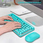 HXSJ L100 Wireless Keyboard Set 2.4G Wireless Keyboard Punk Key Cap Conjunto de teclado para mouse ultra-fino