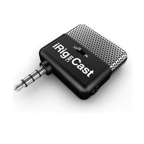 IK Multimedia IRig Mic Cast - Microfone Ultracompacto para IPhone, IPod Touch, IPad e Android
